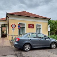 Outside at Govinda in Eger