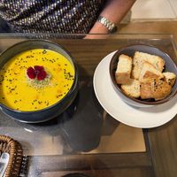 Ollucco soup  at Sumac Vegano in Cusco