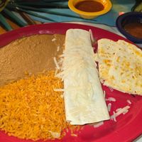 Vegan cheese quesadilla at La Fiesta 2 in Collinsville