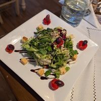 Vegan green salad at Odyssey Greek Restaurant in Chesterfield
