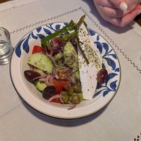 Vegan Greek salad (small) at Odyssey Greek Restaurant in Chesterfield