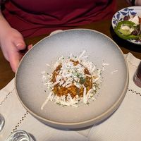 Vegan pasta dish at Odyssey Greek Restaurant in Chesterfield