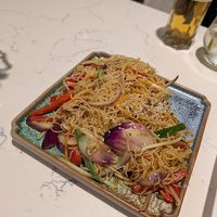 Vegan rice noodles at OISOI Bar & Restaurant in Sheffield