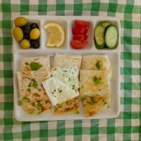 Cheese Gözleme. Perfect execution of healthy food. at Cihangir Sanat Cafe in Istanbul
