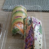 Avocado and tofu cold rolls at Pokero in Epping