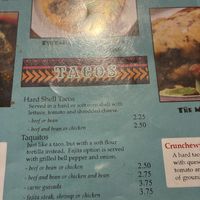 Menu   at Miguel's Mexican Restaurant in Pensacola