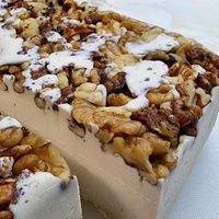 Walnut cashew cheese at Earthy Vegan Cheese in Edinburgh