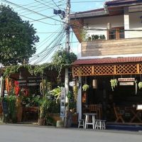 garden side at TTK Restaurant in Pai