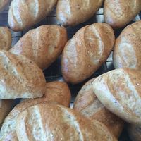 home baked bread rolls at TTK Restaurant in Pai