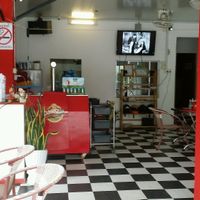 inside seating at Ernie's Burgers in Sihanoukville