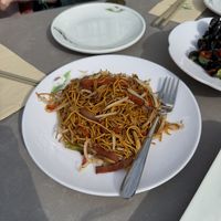 Szechuan noodles  at Tofu Vegan in Brighton