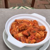 Chicken kimchi stew  at Tofu Vegan in Brighton