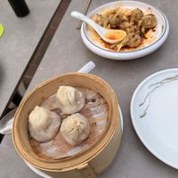Xiao long bao (soup dumplings!)  at Tofu Vegan in Brighton