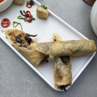 Cloud ear fungus spring rolls   at Tofu Vegan in Brighton