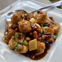 Kung pao chicken  at Tofu Vegan in Brighton