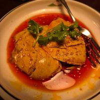 'Man and Wife' slices in a spicy sauce at Tofu Vegan in Brighton