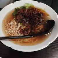 Soup at Jing'an Temple Vegetarian Noodles in Shanghai