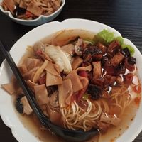 Soup at Jing'an Temple Vegetarian Noodles in Shanghai