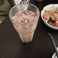Sweet potato and red date drink at Jing'an Temple Vegetarian Noodles in Shanghai