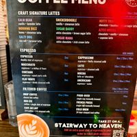 Coffee Menu at Coffee Republic & Coworking in Huntersville