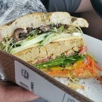 $8.75 organic sandwich pick your own toppings at Mountain Mama Delicatessen and Bakery in Colorado Springs