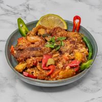Traditional Syrian musakaa made with aubergine, chickpeas and tomato sauce. A hearty vegan Middle Eastern classic. at Damastique in York