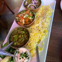 Final course - Dahls and rice   at Persepolis - Snackistan in South East London