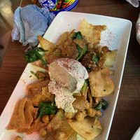 Fried bread and humus   at Persepolis - Snackistan in South East London