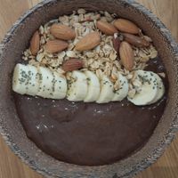 Chocolo smoothie bowl at Adlib Cafe & Vinyl Samui in Surat Thani
