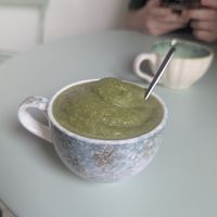 Matcha granita at Hoshi Matcha Bar in Syracuse