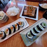 Several amazing vegan rolls in each menu section at Tomo in Arcata