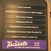 3 of the 4 current vegan options  at Salt & Straw - Pike & 1st in Seattle