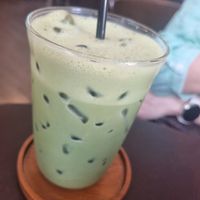 Matcha Latte at Anatta Coffee and Undefined Space in Bangkok
