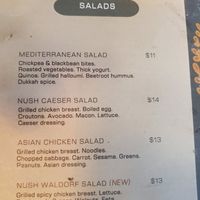 Mediterranean salad, hold the cheese and yogurt. at Cafe Nush Avondale  in Harare
