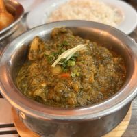 Espinacas con patatas  at Himalayako Jardín Autentic curry and tandoori Restaurante  in Bilbao