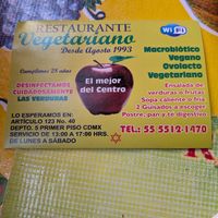  at Restaurante Vegetariano in Mexico City