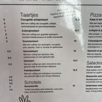 Menu  at Pumpkin in Haarlem