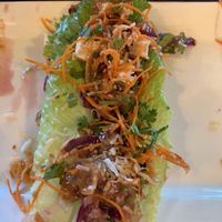 Thai tofu canoes (comes with 3) at Louie's in Ashland