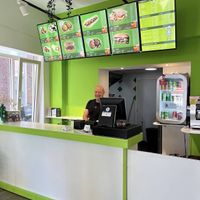 Shop interiorr  at Pure Falafel in Delft