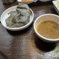 Lotus leaf rice and stew  at Maji - 마지 in Seoul