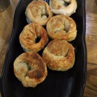 Another nice item on the menu: fried dumplings (mandu). at Babione - 바비오네 in Seoul