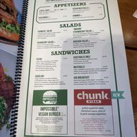 Plant based menu  at Carnegie Diner & Cafe  in New York City