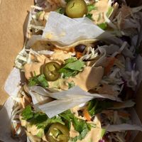 Vegan tacos   at Homegrown Oregon Foods in Albany