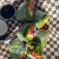 Vegan avocado rolls   at Homegrown Oregon Foods in Albany