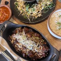 Tofu and shitake korean bbq  at Samsara in Antigua