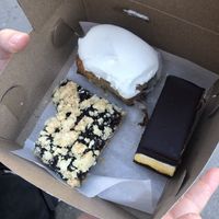 Oat bar, cinnamon bun, Nanaimo bar   at Bunner's Bake Shop - Kensington in Toronto