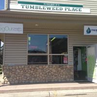 outside at VegOut Health Boutique in Cochrane