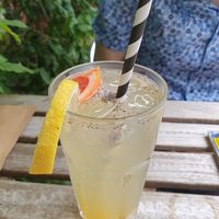 Chia vanilla drink at The Vegan Eagle in Hamburg