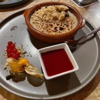 Baked rice pudding at The Vegan Eagle in Hamburg