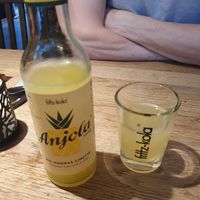 Pineapple lime drink at The Vegan Eagle in Hamburg